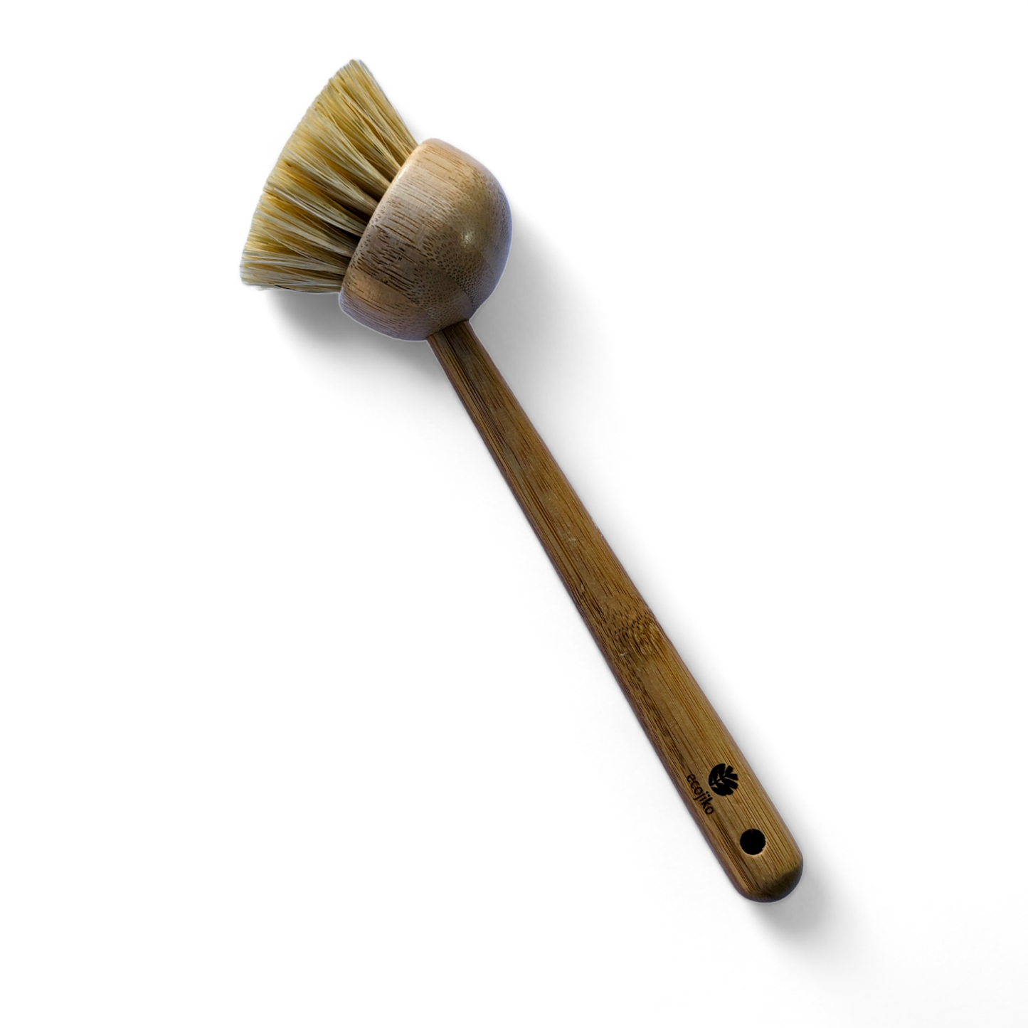 Churchill & Green bamboo dish brush with natural bristles for Zero Waste Kitchen Cleaning Kit
