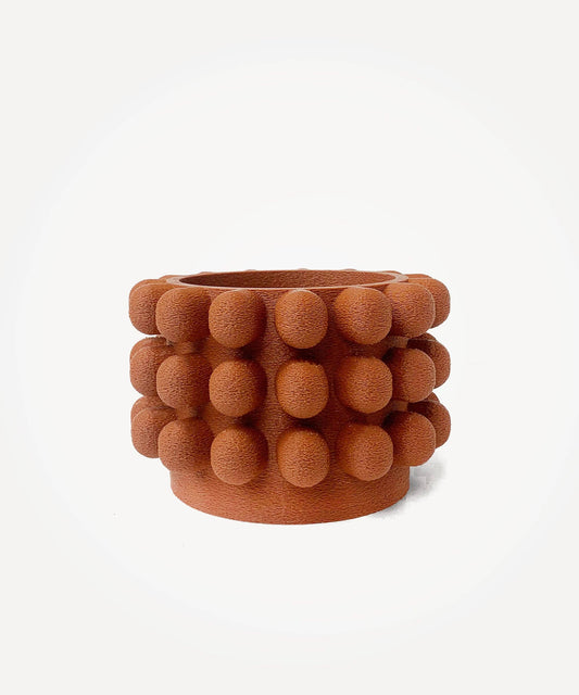 Mono | 3D-Printed Plant Pot 02 | Burnt Ochre